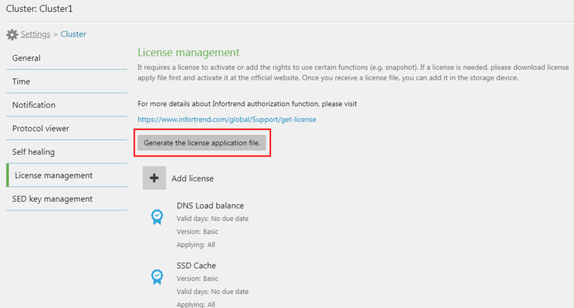 Generate a License Application File in EonOne