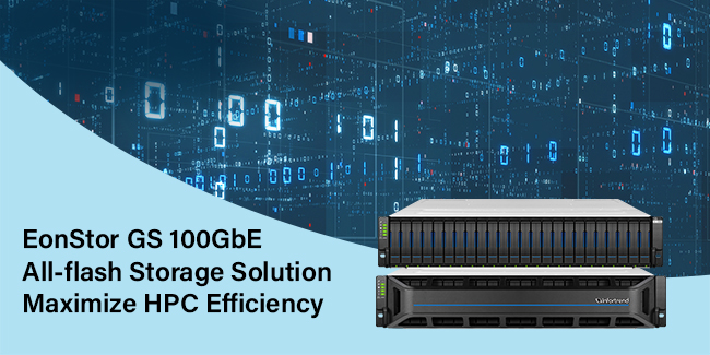 EonStor GS 100GbE All-flash Storage Solution Maximize HPC Efficiency