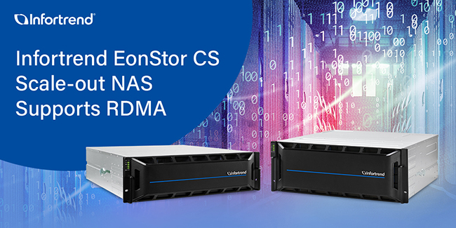 CS Scale-out NAS supports RDMA