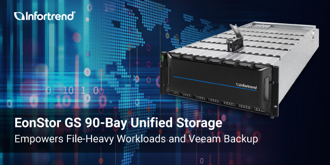 Infortrend High-Density Unified Storage Empowers File-Heavy Workloads and Veeam Backup for a Government Institution