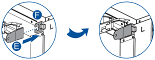Connect the outer latch shield