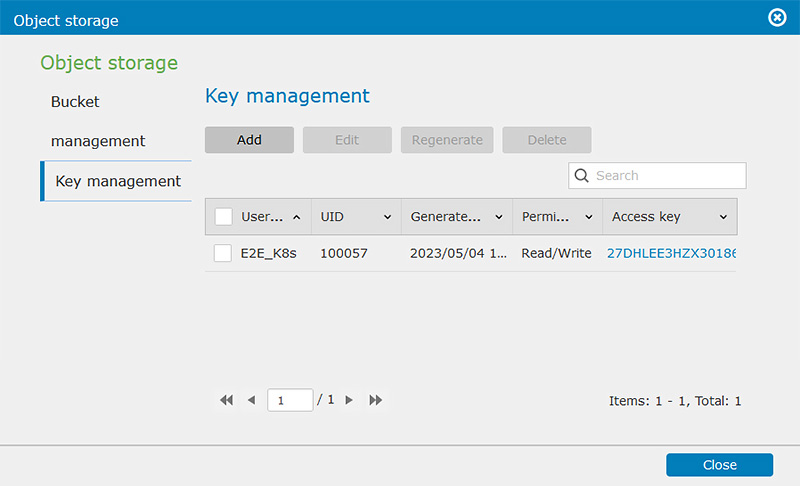 The object storage service is Amazon S3 compatible