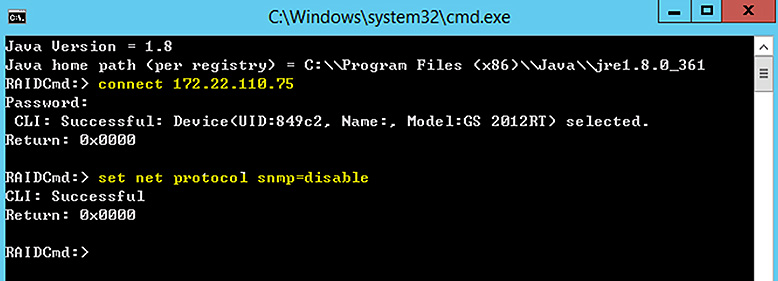 Use the CLI command: set net protocol