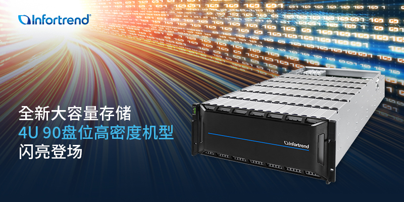 全新大容量存储4U 90盘位高密度机型闪亮登场