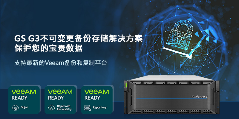 GS G3不可变更备份存储解决方案，保护您的宝贵数据
